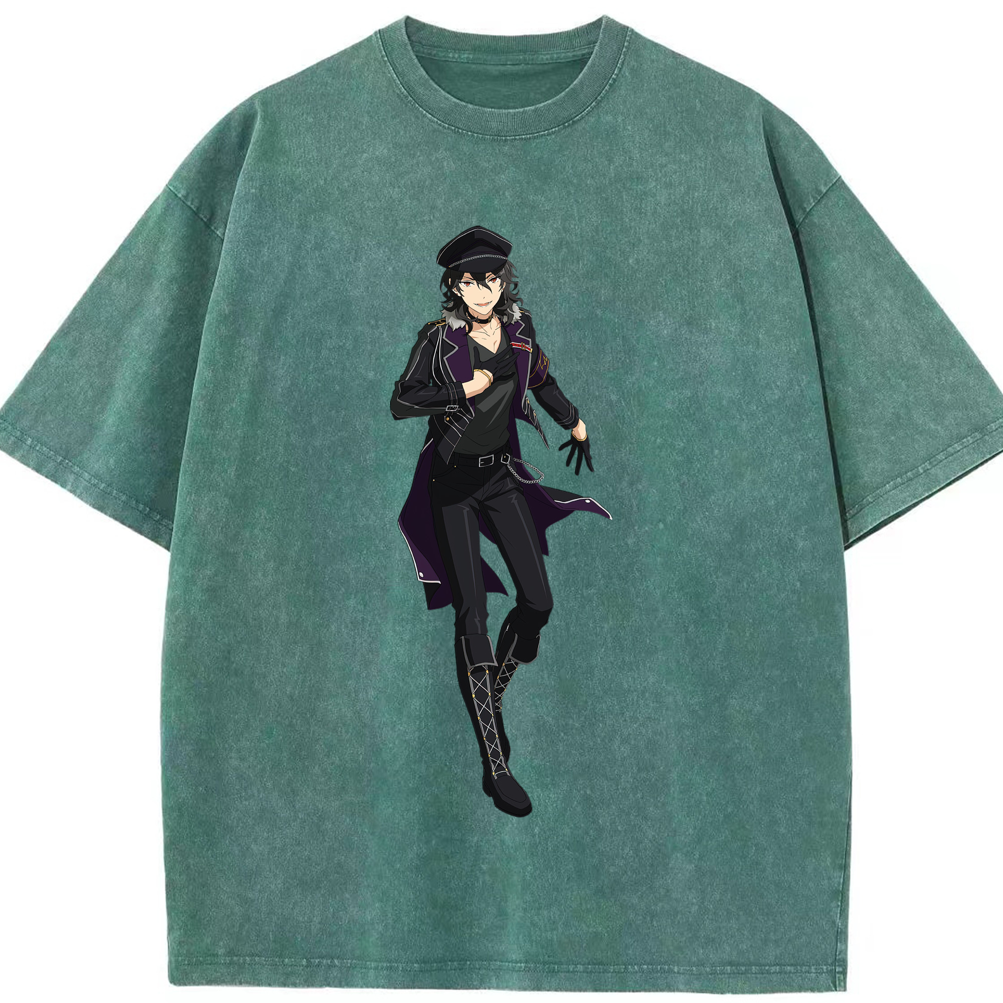 （画像用） あんさんぶるスターズ! Ensemble Stars 綿100% ヴィンテージ風 半袖Tシャツ（フロントプリント）